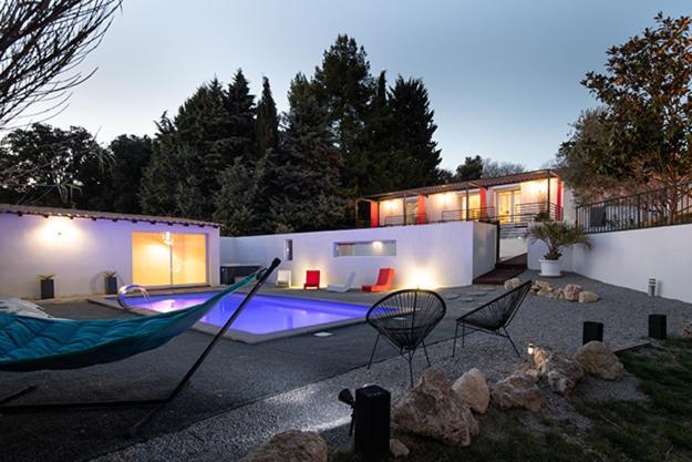 Mise En Scene Bed & Breakfast Aumelas Bagian luar foto